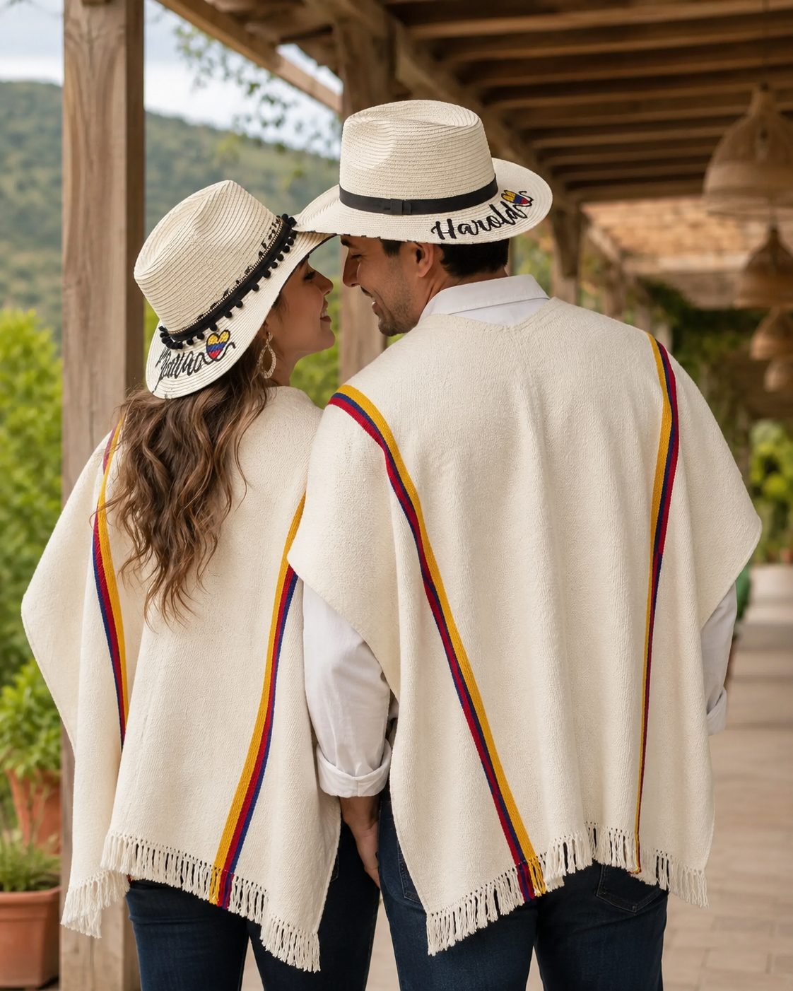 Combo Pareja Sombreros Personalizados, vista lateral (imagen temporal)