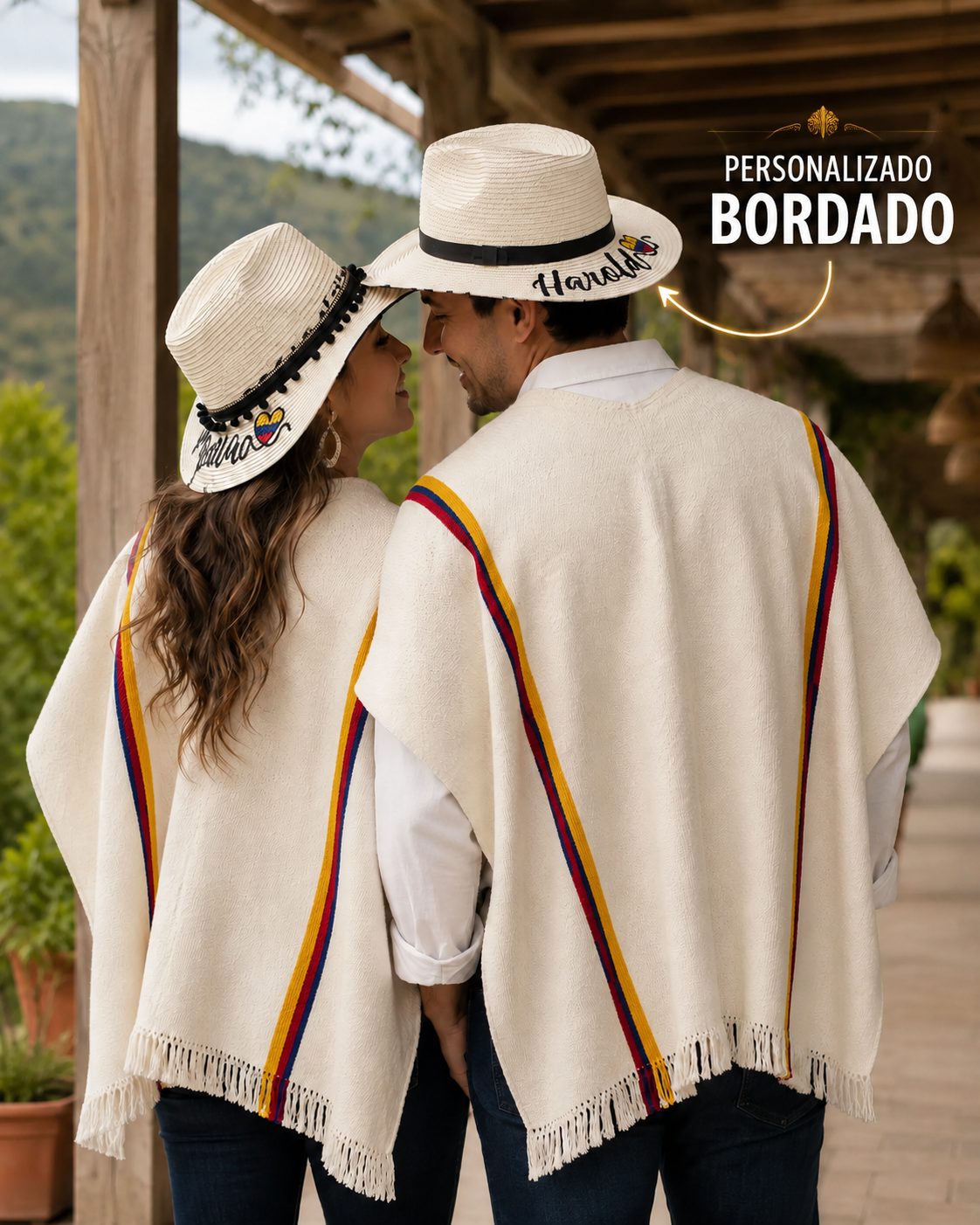 Combo Pareja Sombreros Personalizados, detalle (imagen temporal)