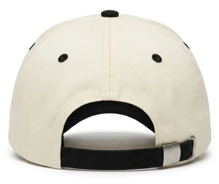 Gorra Algodón BiColor negro, detalle