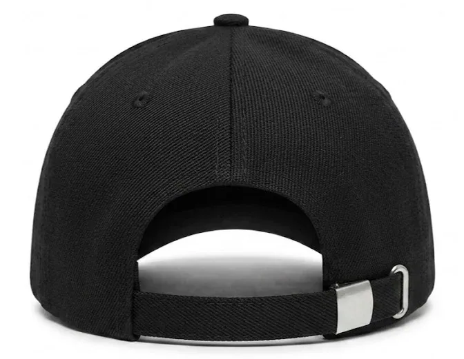 Gorra Basic Drill negro, detalle