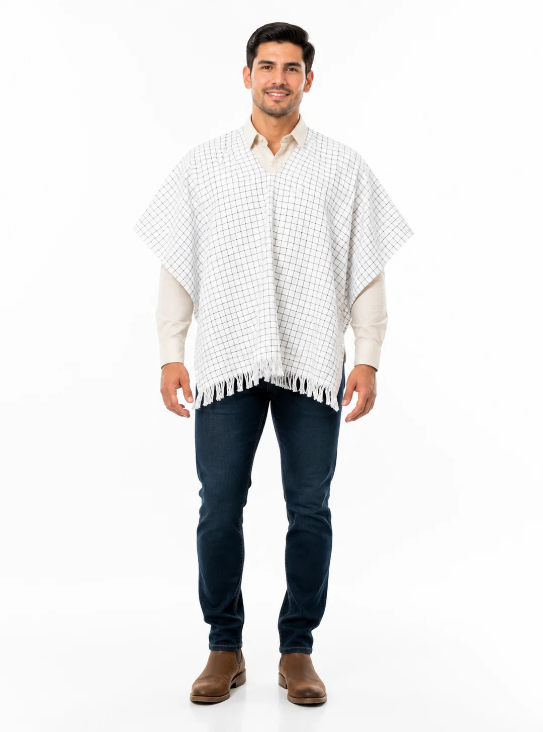 Poncho Tradicional Cuadros