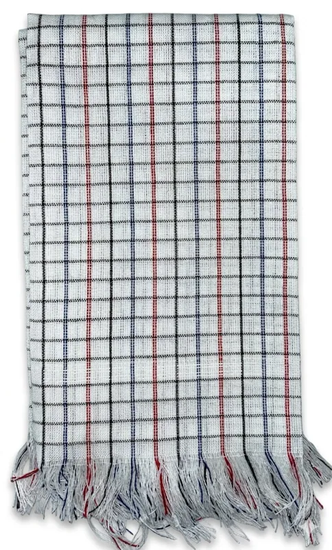 Poncho Tradicional Cuadros, vista lateral