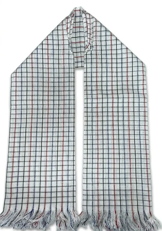 Poncho Tradicional Cuadros, detalle del tejido